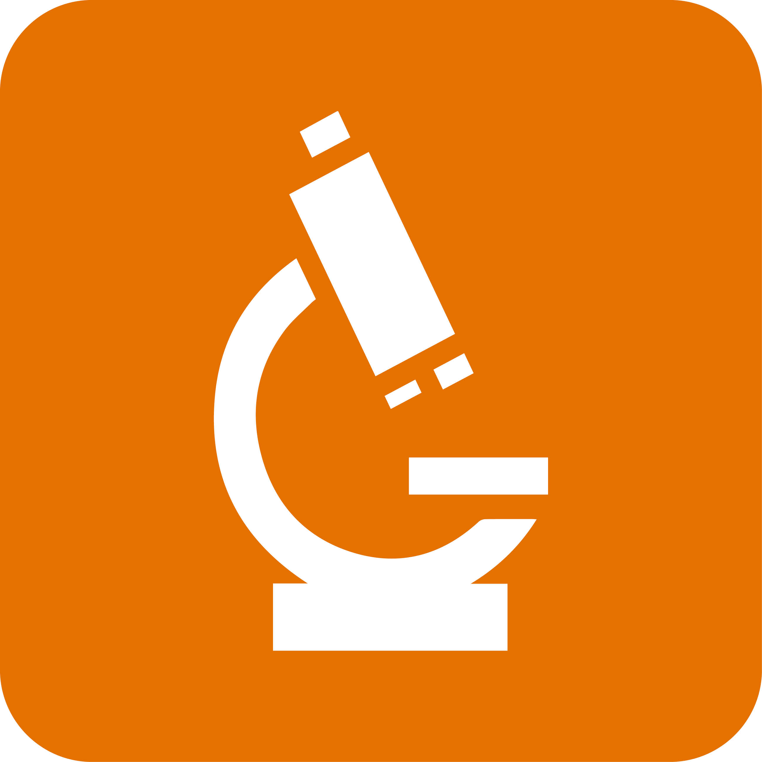 Microscope with orange background